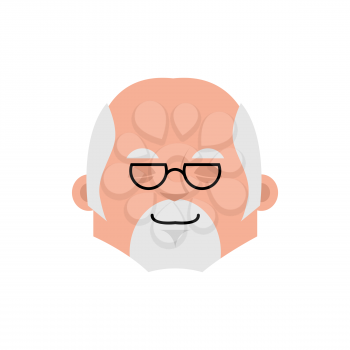 Doctor sleep emotion avatar. Physician sleeping emoji. mimic face. Vector illustration