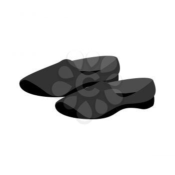 Chinese slippers for Wushu. Sports shoes. Vector illustration
