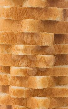 sliced bread as background texture