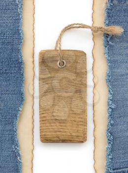 blue jean and old paper background