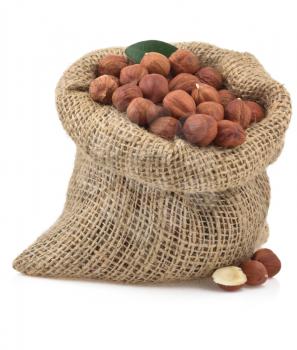 nuts hazelnut isolated on white background