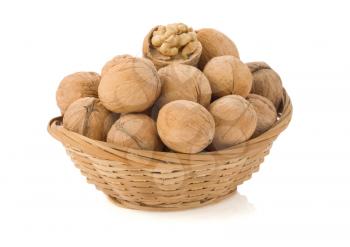 walnuts isolated on white background