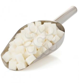 sugar cubes isolated  on white background