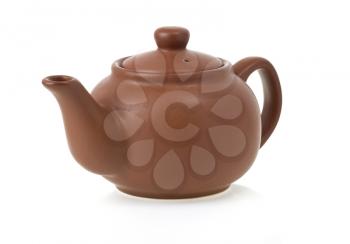 ceramic teapot  isolated on white background