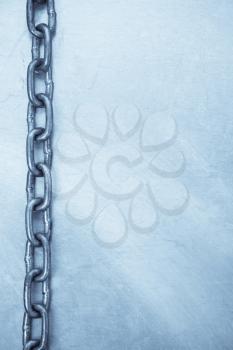 chain frame on metal  texture background