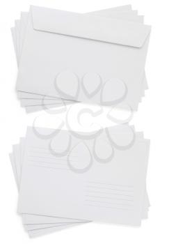 paper envelope isolated on white background