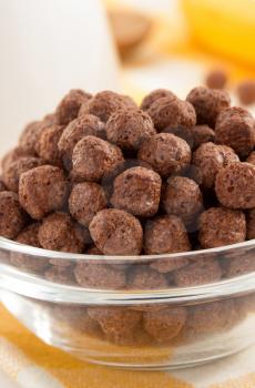 cereal chocolate balls  in bowl