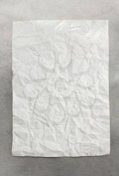 wrinkled paper at metal background texture
