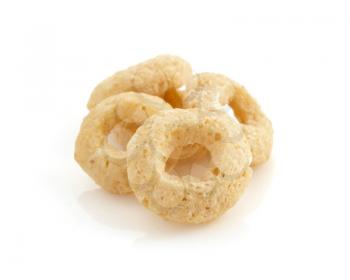 cereal rings isolated on white background