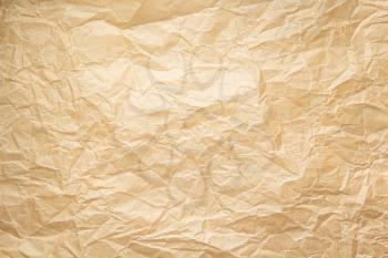 empty wrinkled paper as  background texture