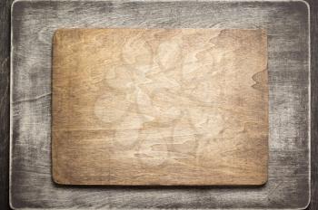 sign board at wooden background texture surface
