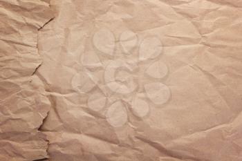 wrinkled or crumpled paper as background texture