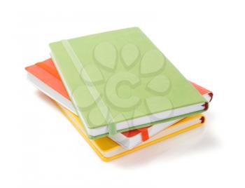 notebook and pad isolated at white background