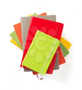colorful notebook isolated at white background