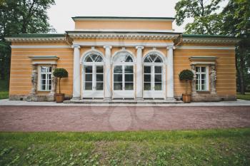 Building for celebration in the past located in Catherine Park of Tsarskoye Selo nearby to the city of St. Petersburg.