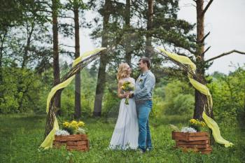 Wedding in wood.