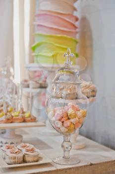 Sweet treats on the table for guests.