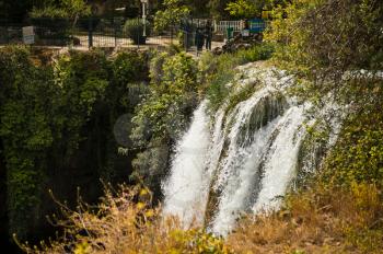 Beautiful pictures of the waterfall Upper Duden.