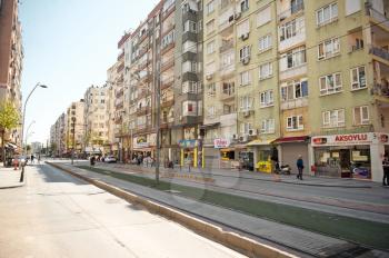 Street new Turkish city.