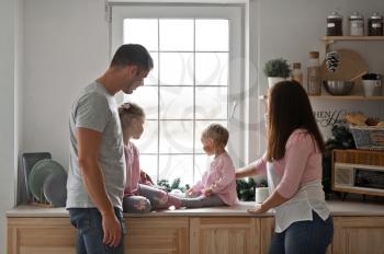 Kitchen chores young family to meet Christmas