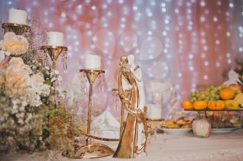 A variety of decoration elements for the festive event.