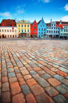Tallinn, Estonia. Very beautiful old Town Hall Square