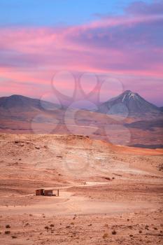 beautiful view on the volcano licancabur near San Pedro de Atacama, Chile, South America