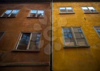 Stockholm. Old city. narrow streets and trees