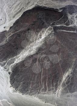 astronaut is visible from the Nazca desert. Because of the inclined position of the astronaut, it may have been subjected to more erosion than the flat symbols.