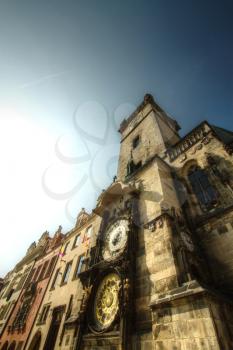 Detail of the Prague Astronomical Clock  in the Old Town of Prague