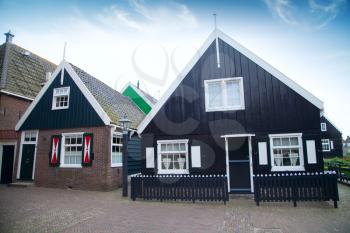old fishing village of Marken in the Netherlands. Close to Amsterdam. Authentic life