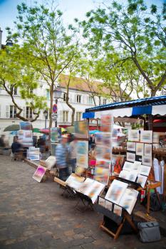 Montmartre Paris. Area artists. The French capital
