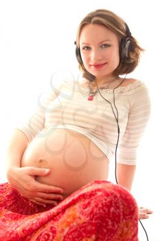 beautiful pregnant woman expectant mother