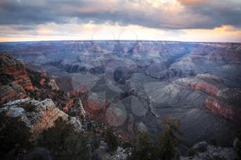 famous view of Grand Canyon , Arizona, USA