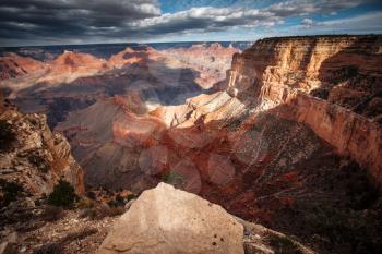 Grand Canyon aerial view. picturesque landscape of America
