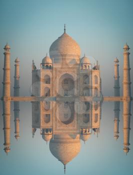 Taj Mahal is an ivory-white marble mausoleum on the south bank of the Yamuna river in the Indian city of Agra, Uttar Pradesh.