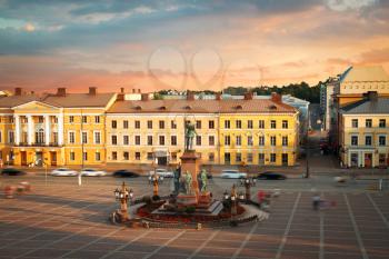 Senate Square - the area in the center of Helsinki in Kruununhaka district, visiting card of the city.