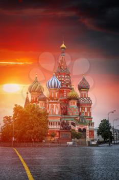Red square in the center of Moscow. Russian Federation