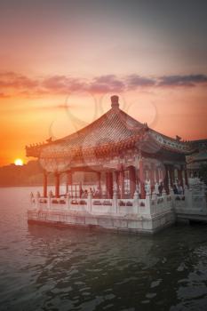 Beihai Park is the imperial garden to the north-west of the Forbidden City in Beijing. China