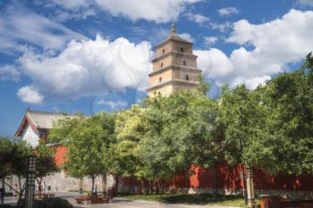 large pagoda of wild geese in Xi'an. The largest monument of Chinese architecture