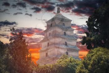 large pagoda of wild geese in the city of Xian. China