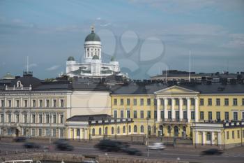 Senate Square - the area in the center of Helsinki in Kruununhaka district, visiting card of the city.