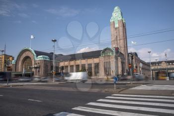Helsinki train station in the city center. Finland. Europe