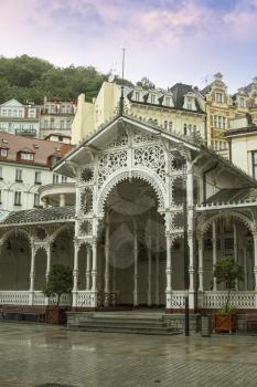 old streets in the Czech city of Karlovy Vary