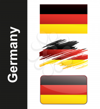 Flag Germany isolated on white background vector