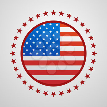 Voting Symbols design presidential election flag USA