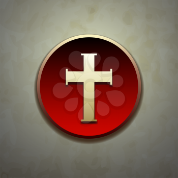 Catholic Cross vector symbol