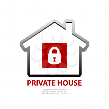 private house lock icon
