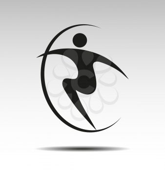 Sports and dancing symbol vector