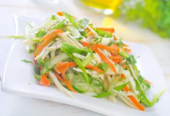 fresh salad with vegetable
